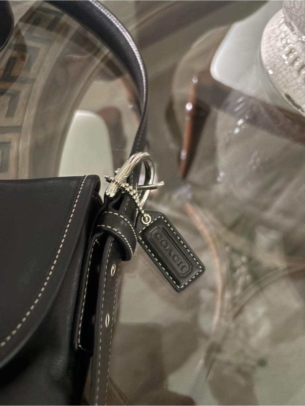 🖤🖤VINTAGE Y2K COACH SOHO BLACK LEATHER CROSSBODY/SHOULDER BAG!🖤🖤9480 - Picture 8 of 11